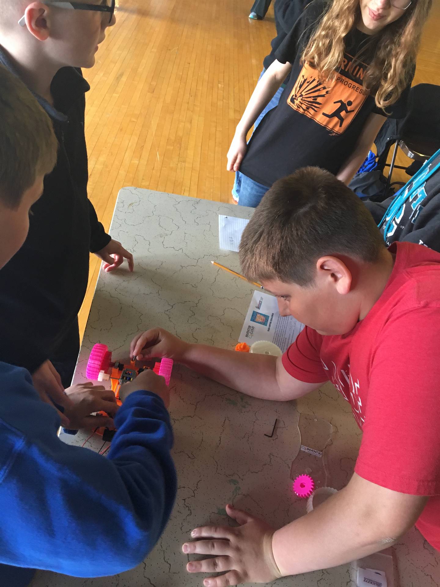 7th grade students attended the Success Bound Innovation Fair and won 2nd place for their Mars Rover