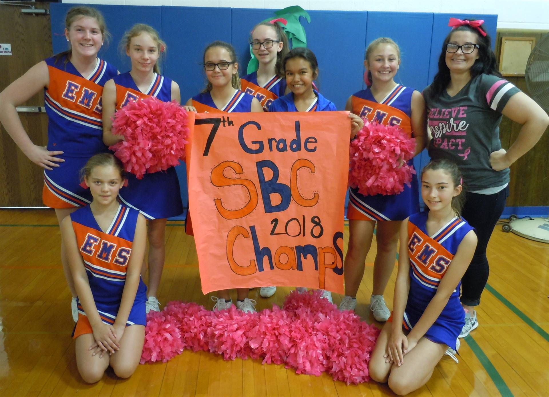 7th Grade Fall Cheerleaders