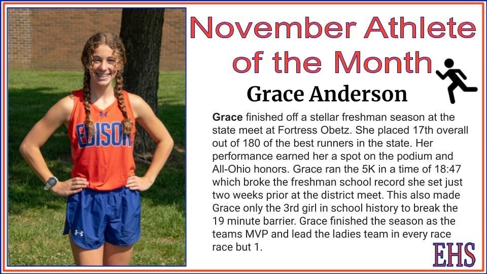 November Athlete of the Month